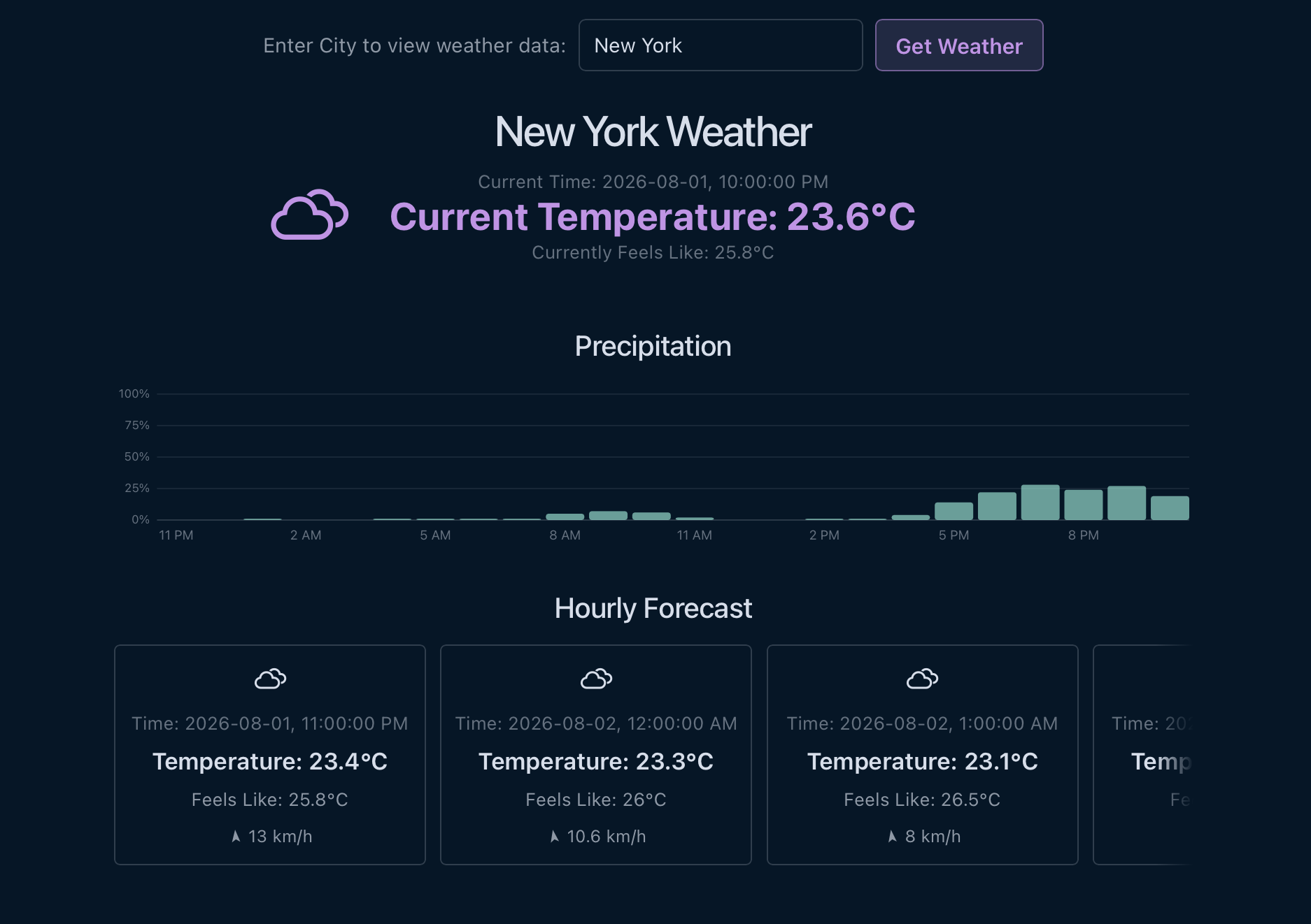 Weather Project screenshot